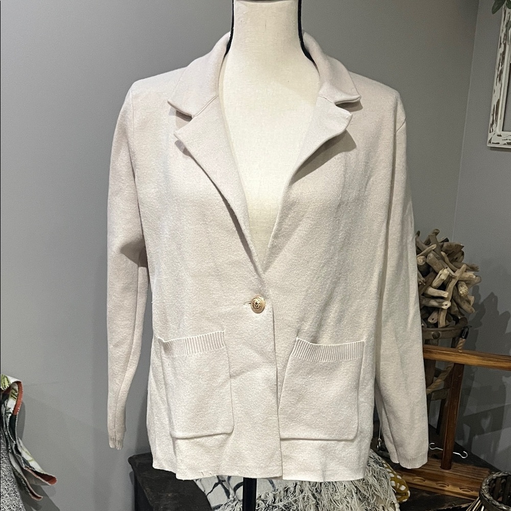 Sioni Beige  Knit Sweater